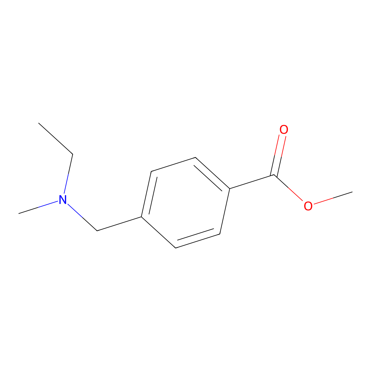 Methyl4-{[ethyl(methyl)amino]methyl}benzoate molecular structure, CAS 733785-07-4