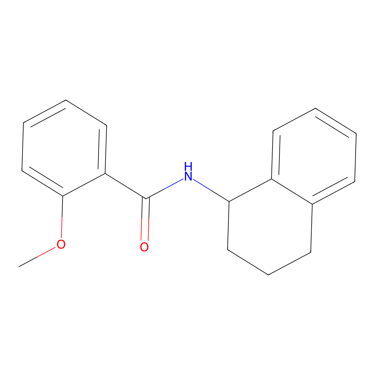 2-methoxy-N-(1,2,3,4-tetrahydronaphthalen-1-yl)benzamide molecular structure, CAS 733793-17-4