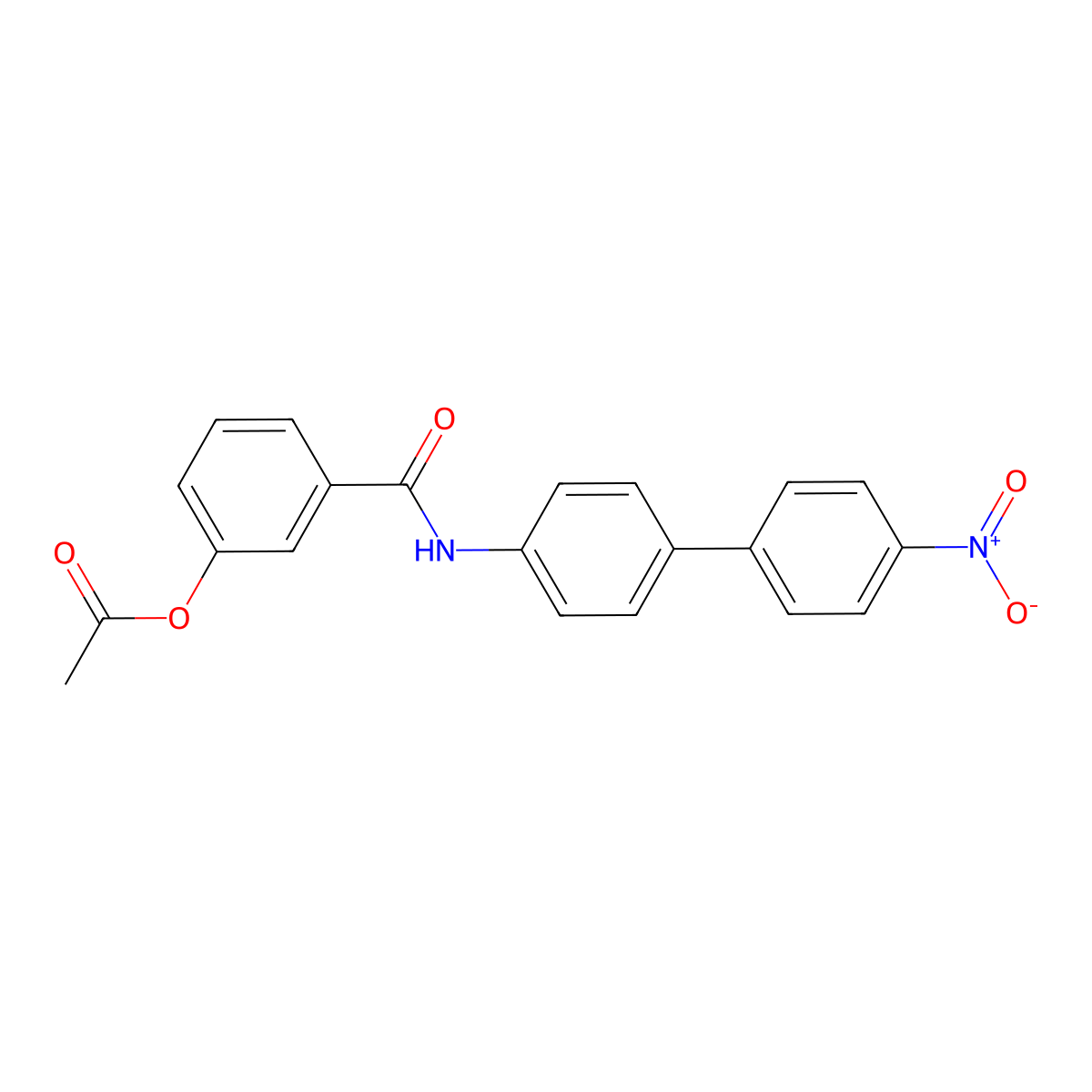 3-[(4'-Nitrobiphenyl-4-yl)carbamoyl]phenyl acetate molecular structure, CAS 733797-73-4