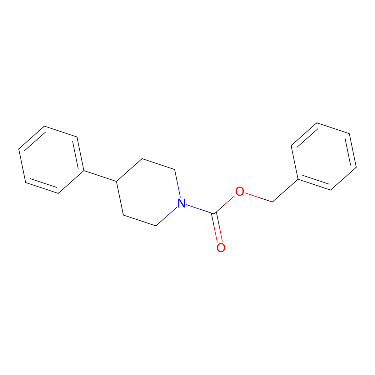 Benzyl 4-phenylpiperidine-1-carboxylate molecular structure, CAS 733810-73-6