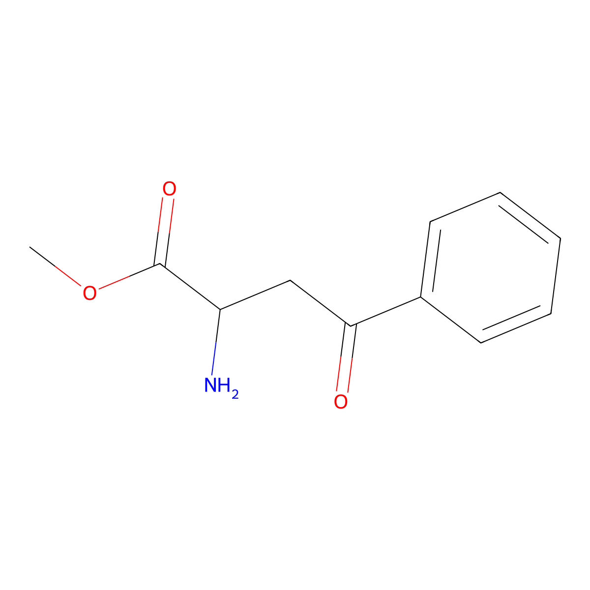 Methyl 2-amino-4-oxo-4-phenylbutanoate molecular structure, CAS 733810-86-1
