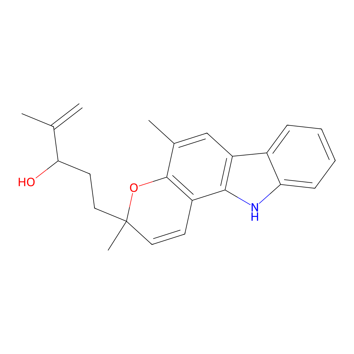 Murrayamine C molecular structure, CAS 73385-58-7
