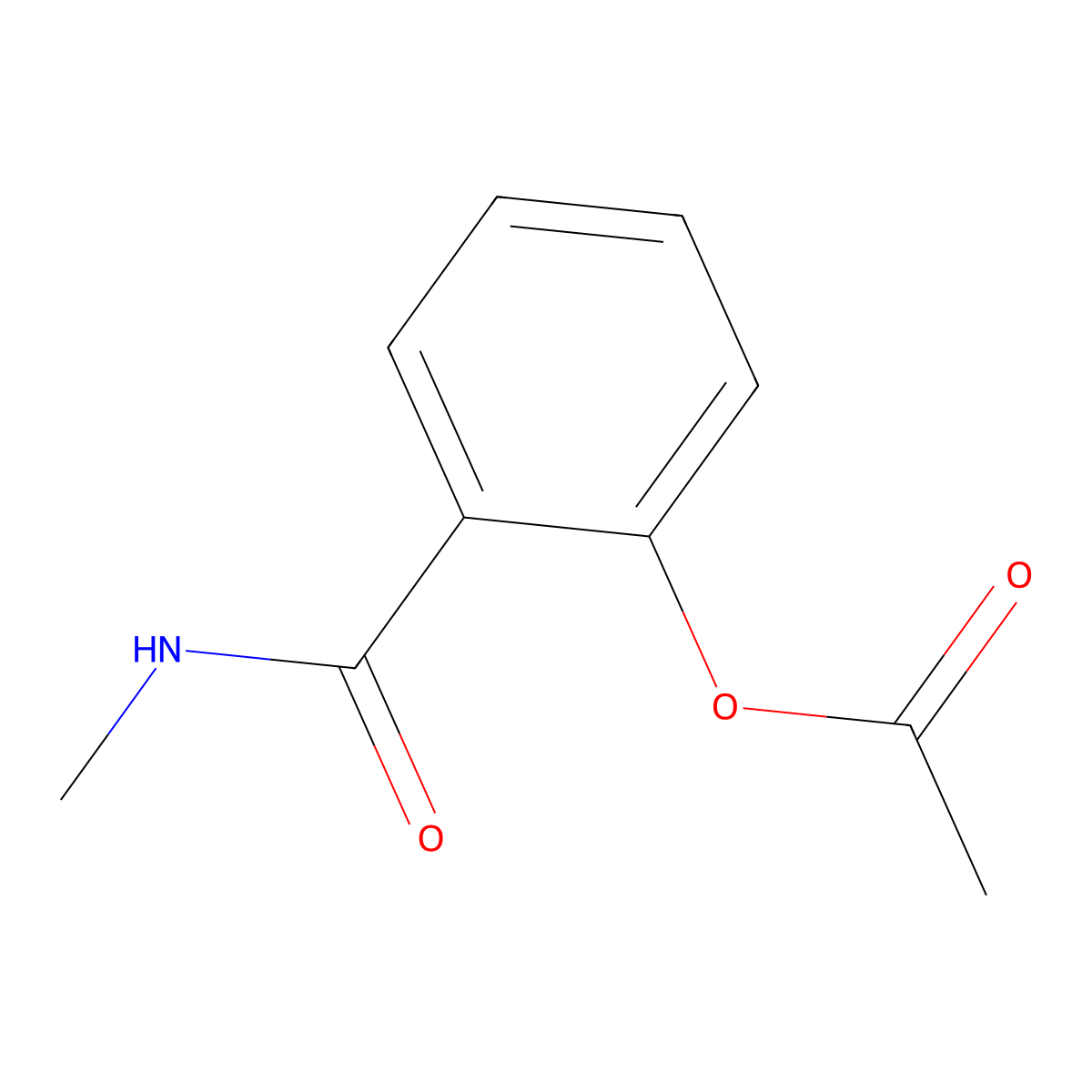 [2-(Methylcarbamoyl)phenyl] acetate molecular structure, CAS 73388-46-2