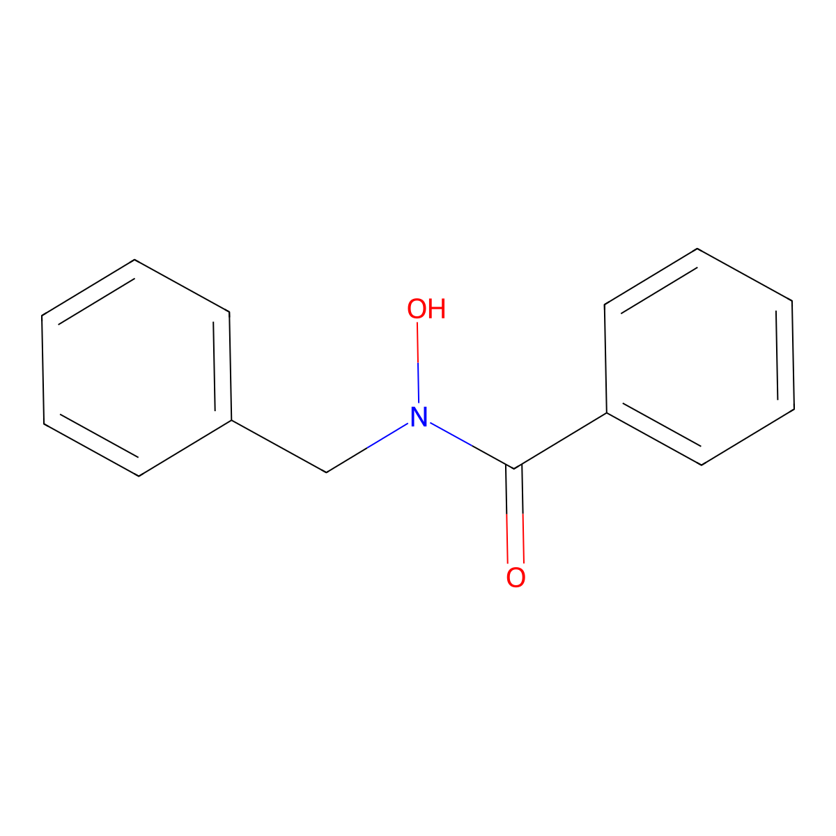 Benzamide, N-hydroxy-N-(phenylmethyl)- molecular structure, CAS 7339-99-3