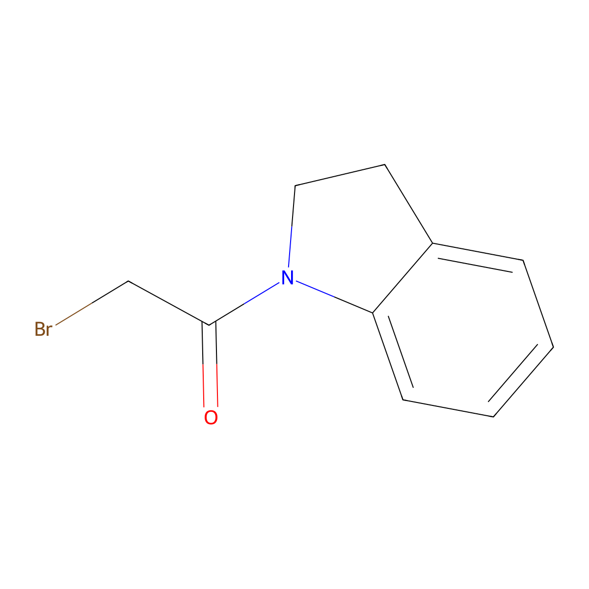 1-(Bromoacetyl)indoline molecular structure, CAS 73392-01-5