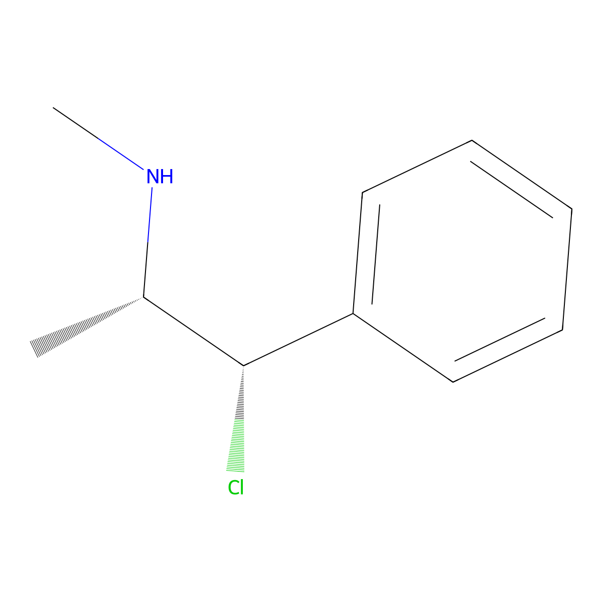 (+)-Chloroephedrine molecular structure, CAS 73393-61-0