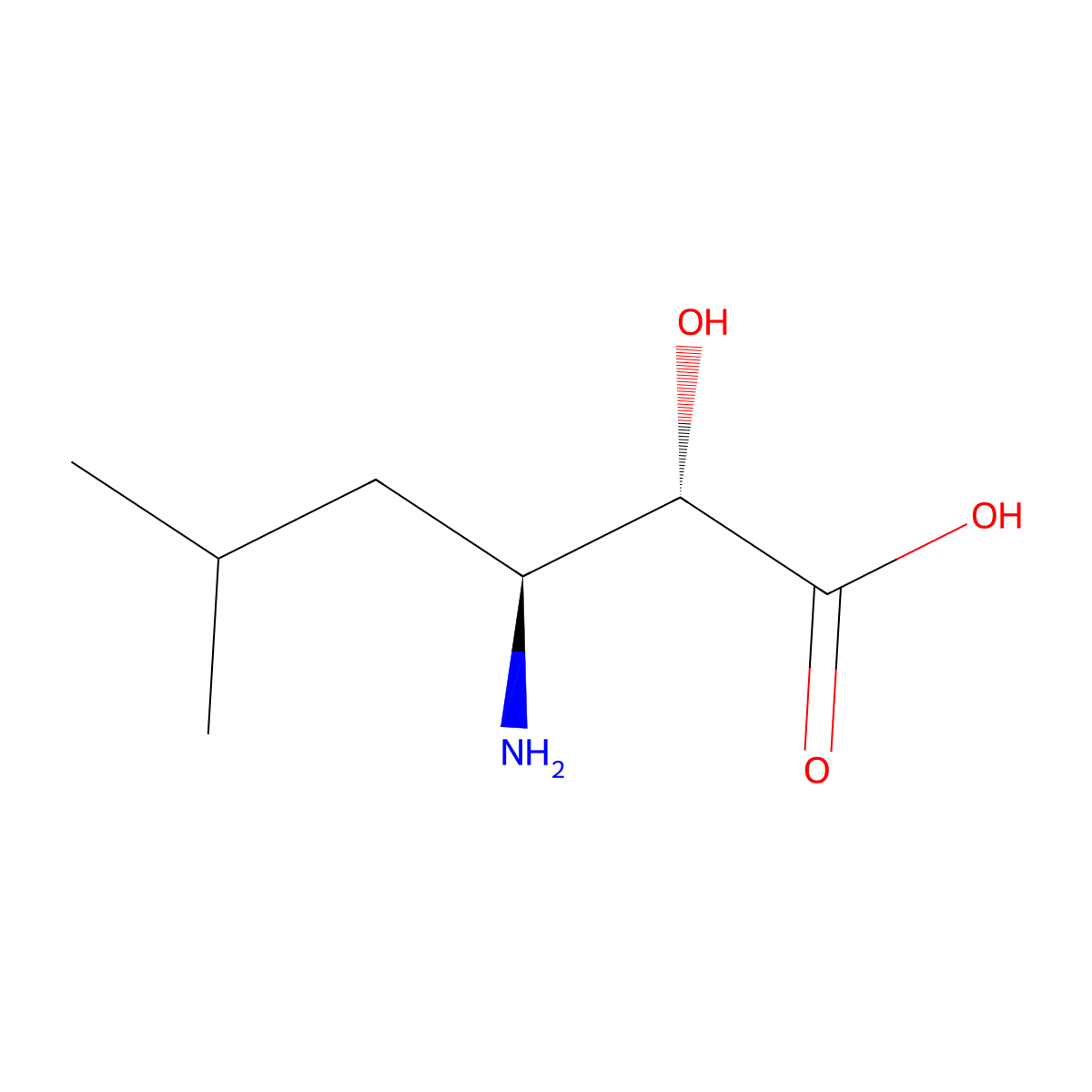(2S,3S)-3-amino-2-hydroxy-5-methylhexanoic acid molecular structure, CAS 73397-20-3