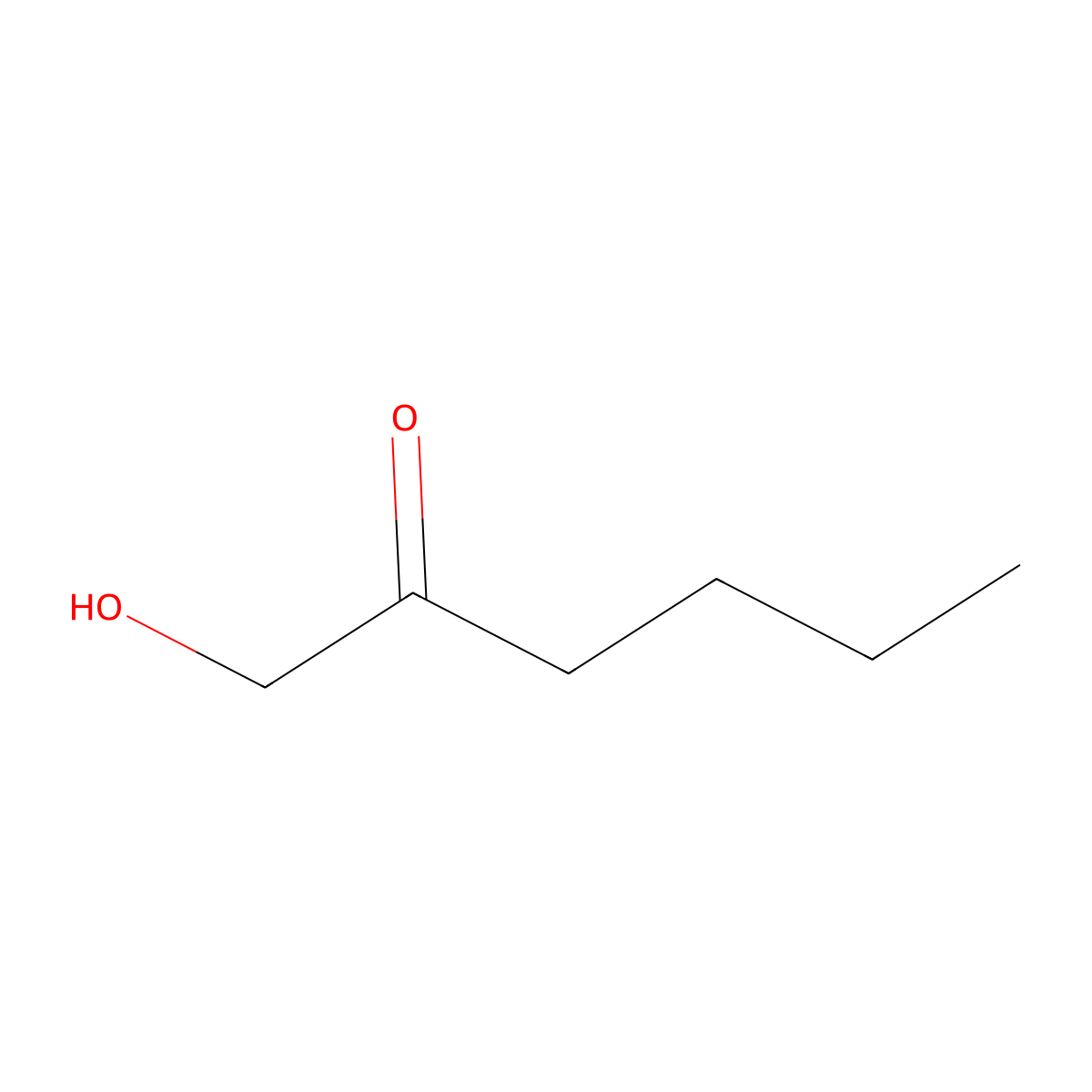 1-Hydroxyhexan-2-one molecular structure, CAS 73397-68-9