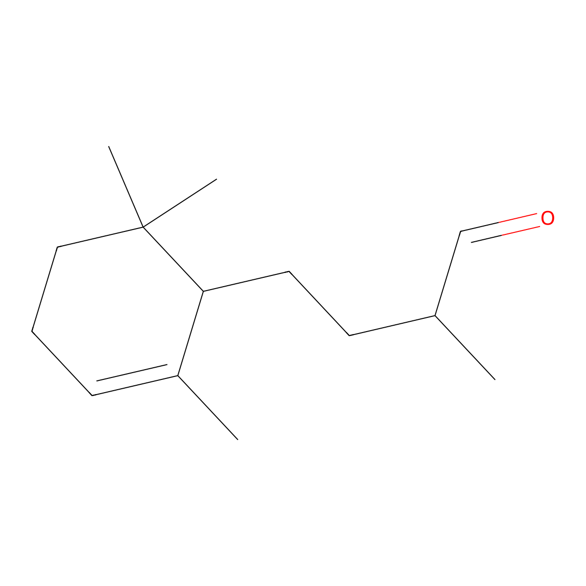 2-Methyl-4-(2,6,6-trimethylcyclohex-2-EN-1-YL)butanal molecular structure, CAS 73398-85-3