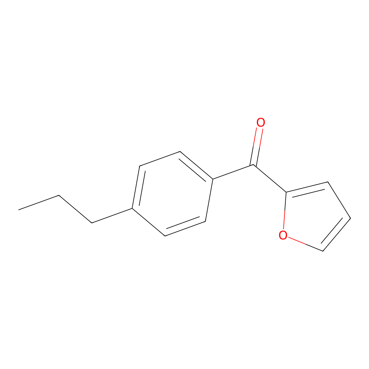 Furan-2-yl(4-propylphenyl)methanone molecular structure, CAS 73399-36-7