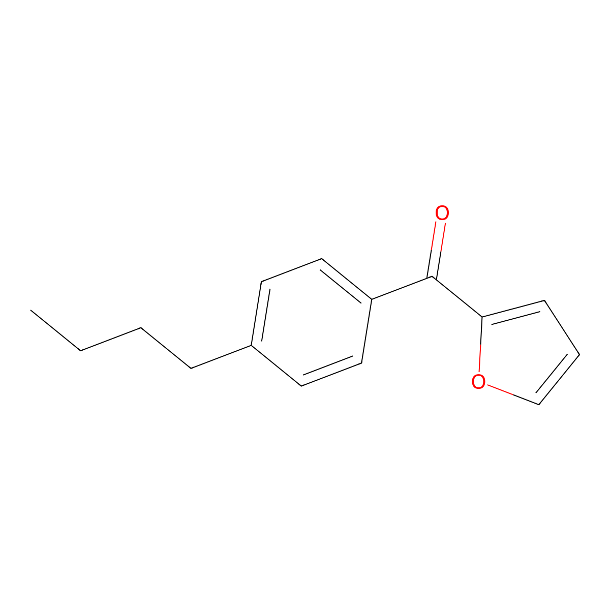 (4-Butylphenyl)-2-furanylmethanone molecular structure, CAS 73399-37-8