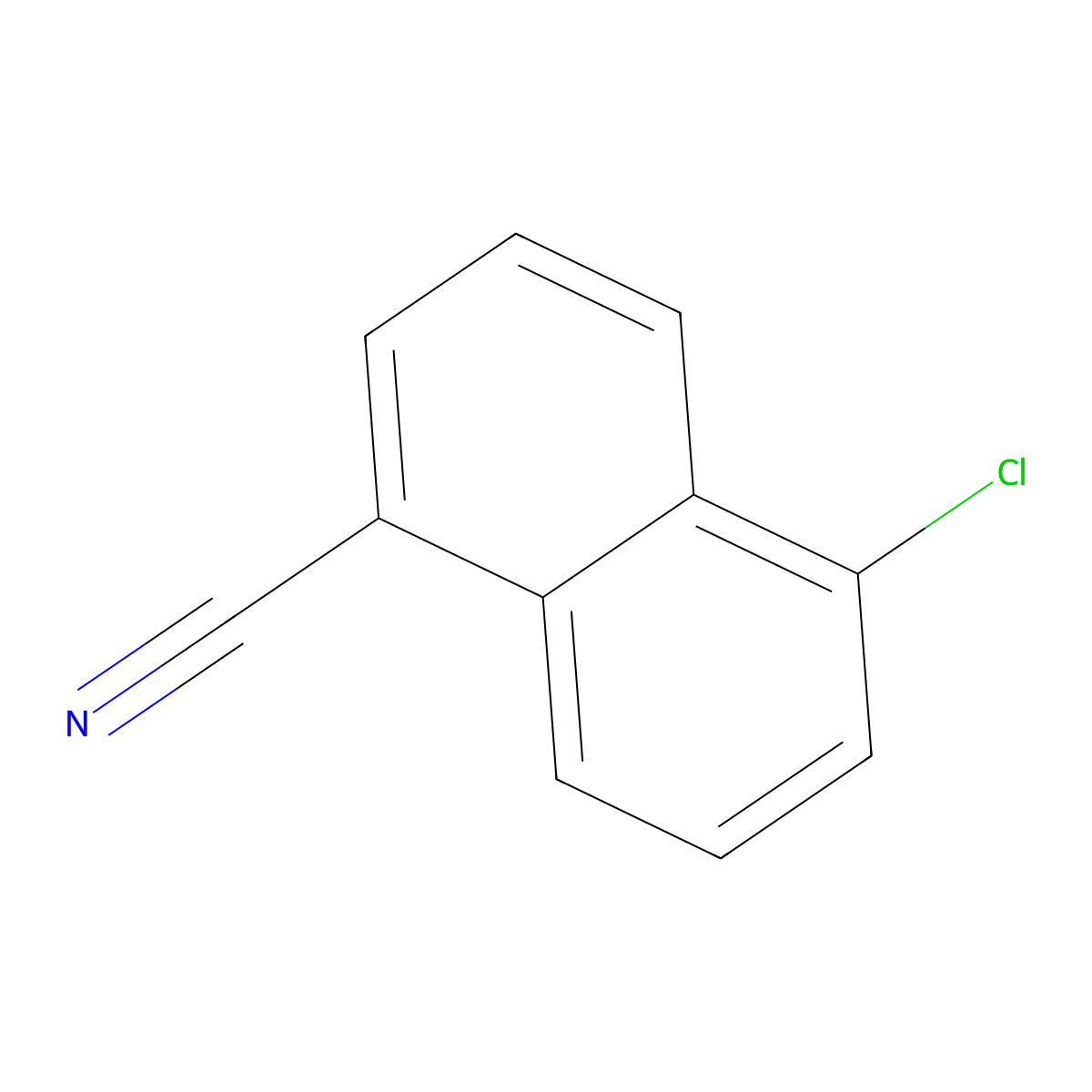5-Chloronaphthalene-1-carbonitrile molecular structure, CAS 73399-85-6