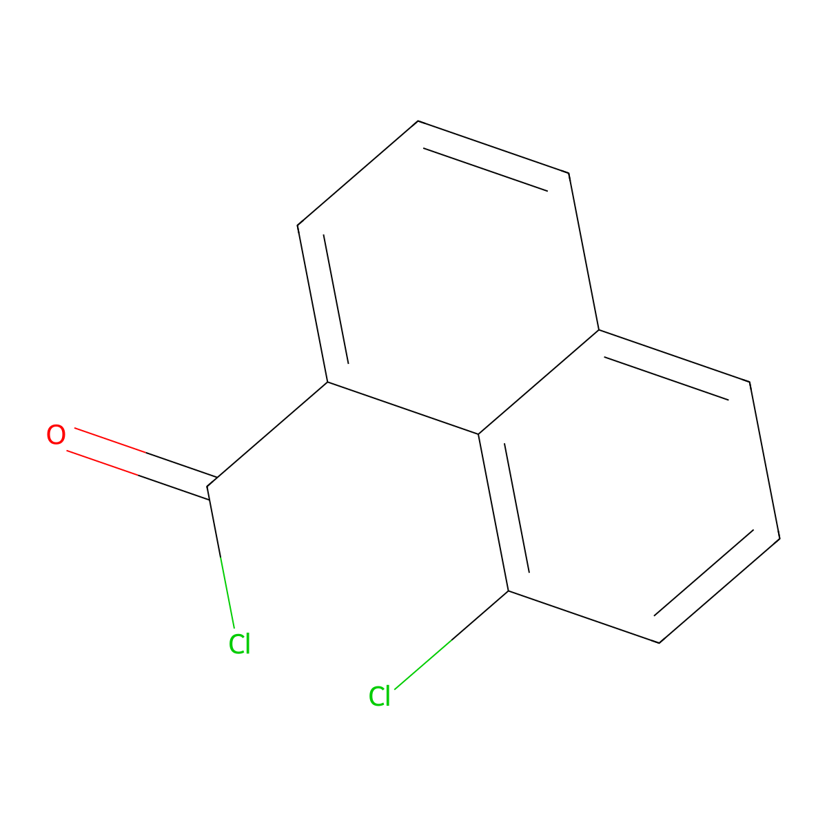 8-Chloro-1-naphthalenecarbonyl chloride molecular structure, CAS 73399-94-7