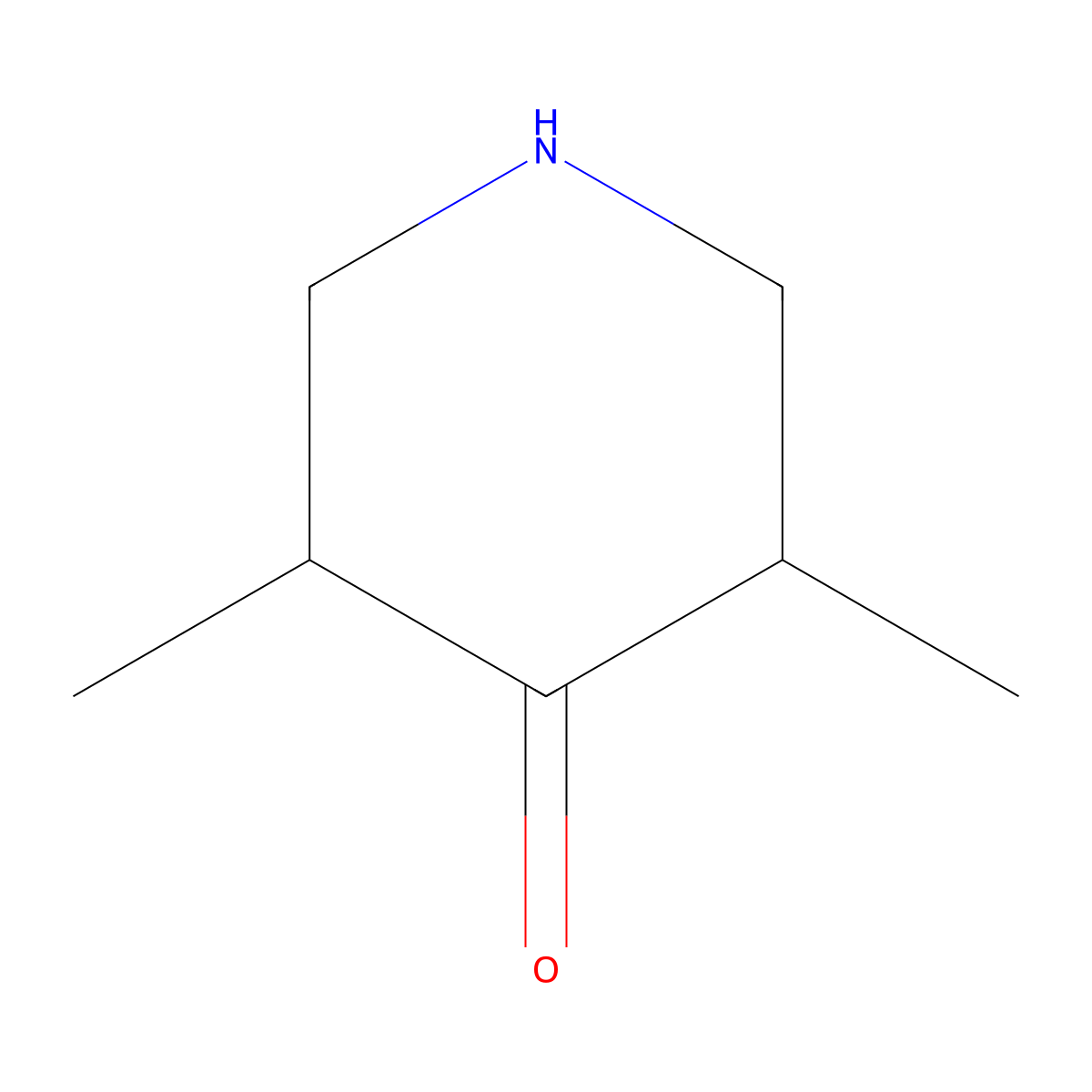 3,5-Dimethylpiperidin-4-one molecular structure, CAS 73403-09-5