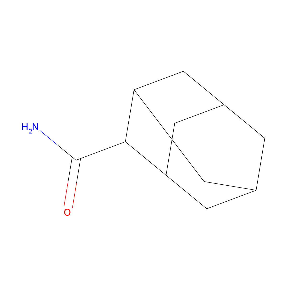 Adamantane-2-carboxamide molecular structure, CAS 73405-12-6