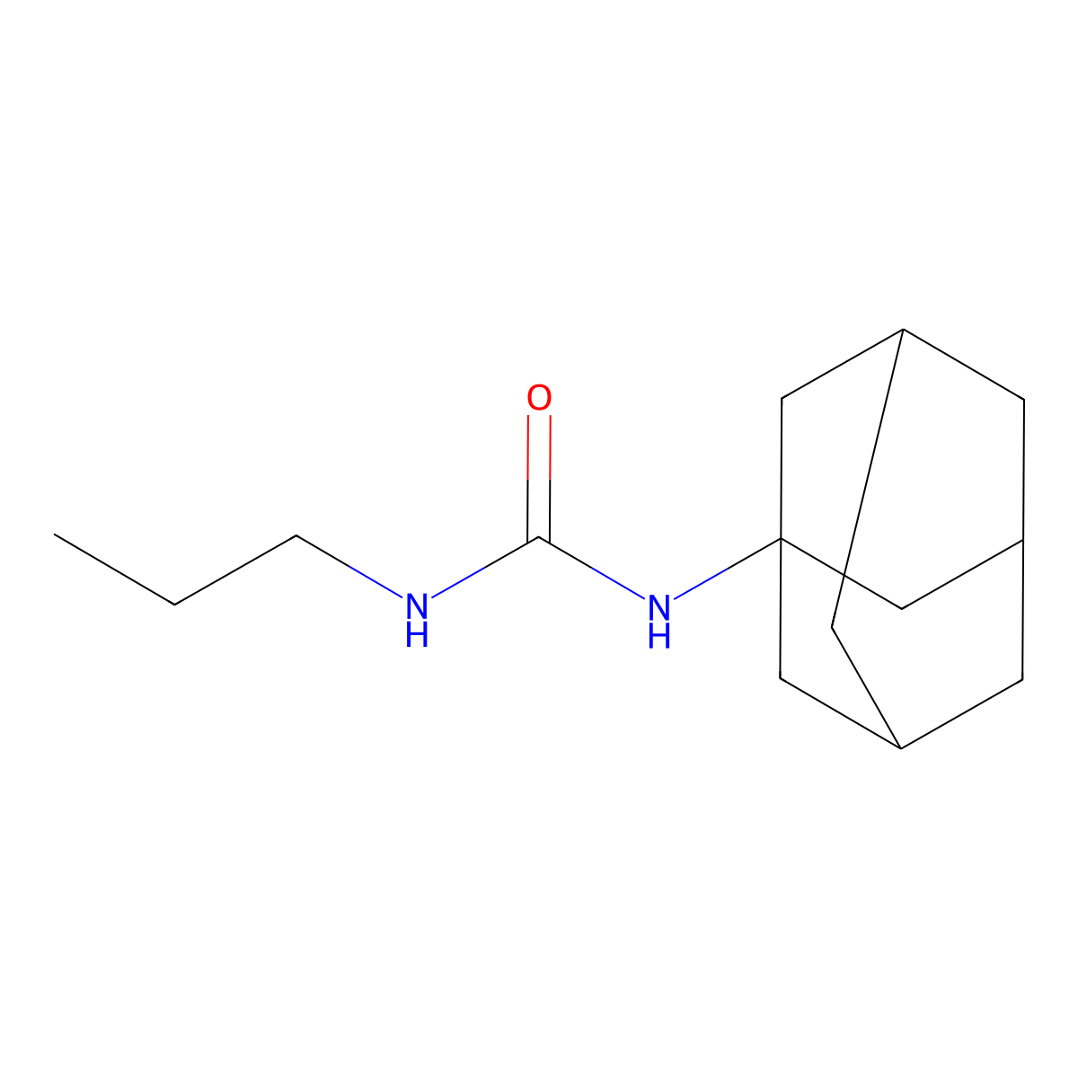 1-(Adamantan-1-yl)-3-propylurea molecular structure, CAS 73405-14-8