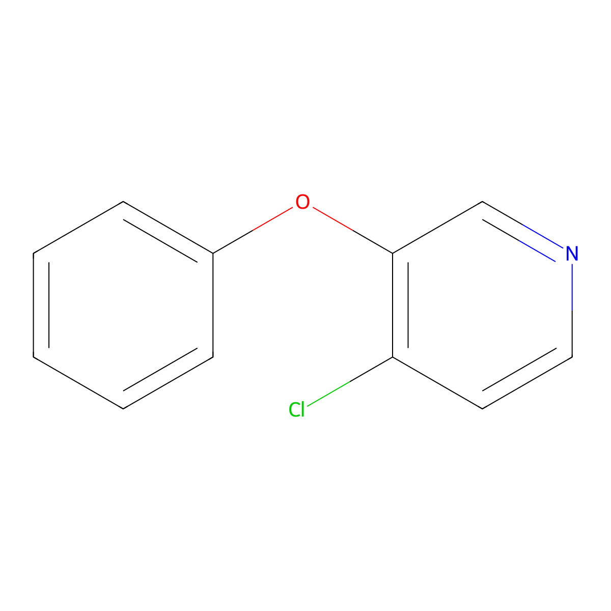 4-Chloro-3-phenoxypyridine molecular structure, CAS 73406-90-3