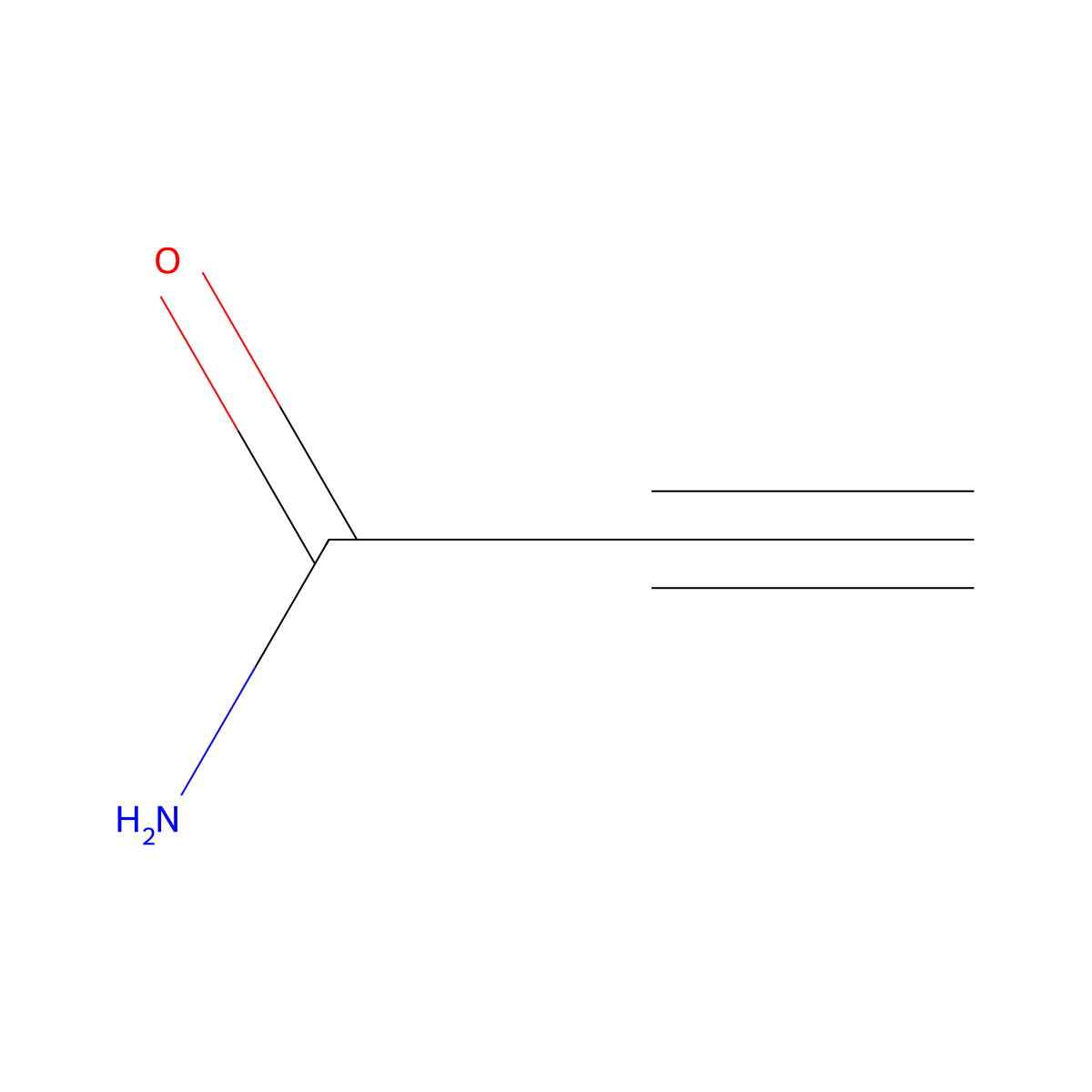 Propynamide molecular structure, CAS 7341-96-0