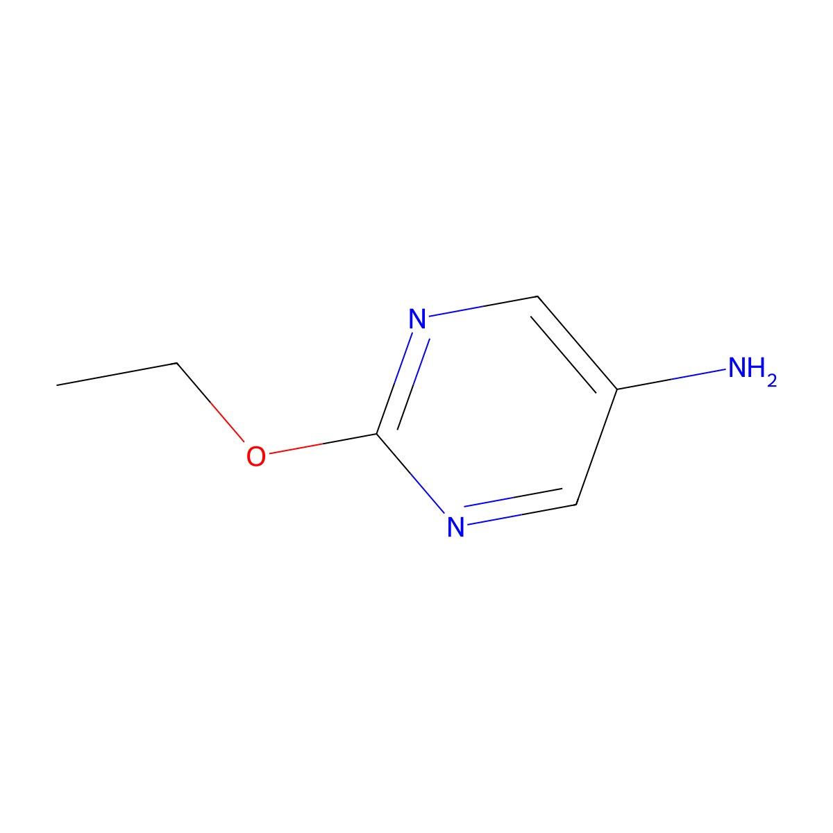 2-Ethoxypyrimidin-5-amine molecular structure, CAS 73418-86-7