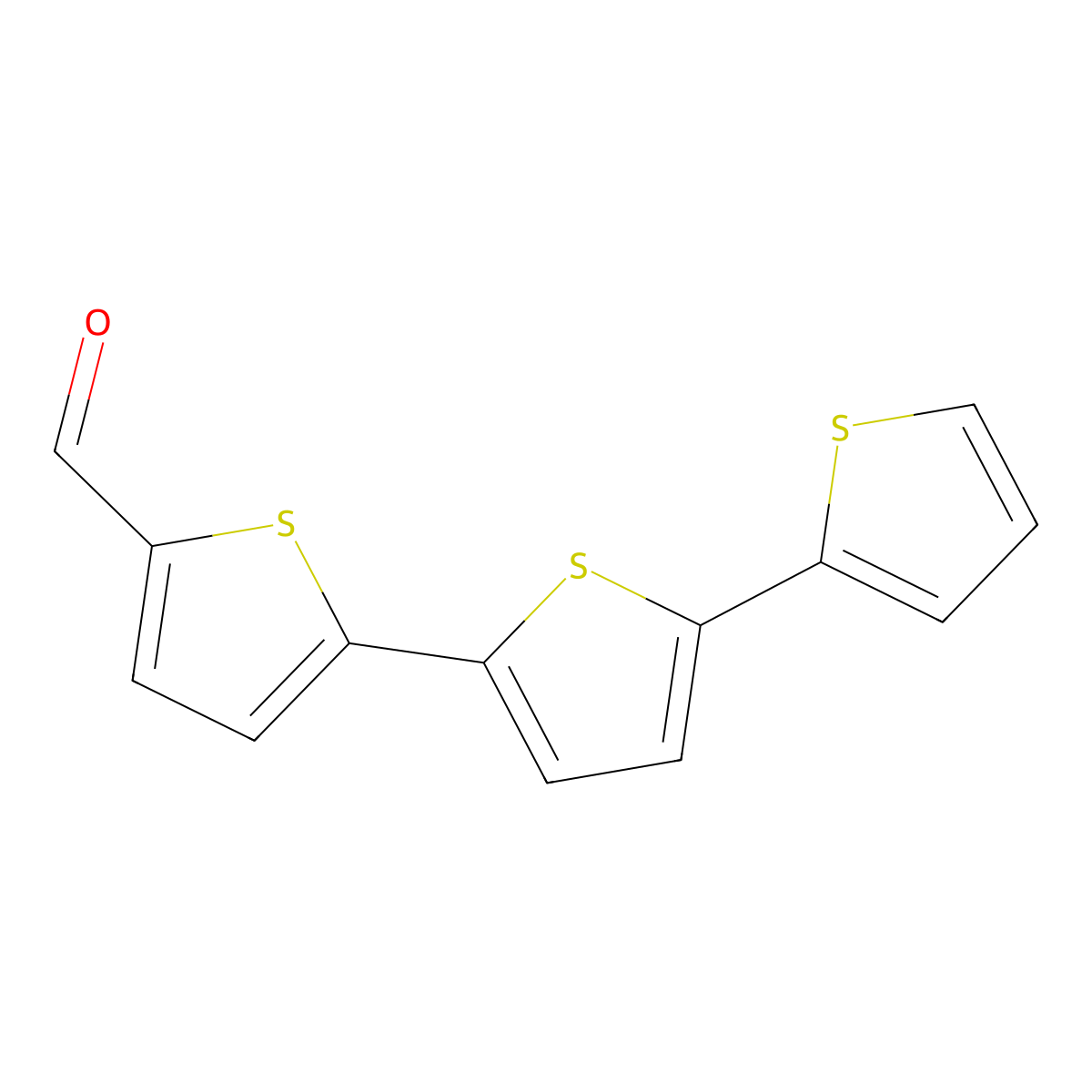 (2,2':5',2''-Terthiophene)-5-carboxaldehyde molecular structure, CAS 7342-41-8