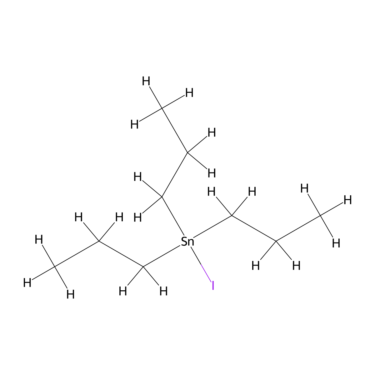 Stannane, iodotripropyl- molecular structure, CAS 7342-45-2