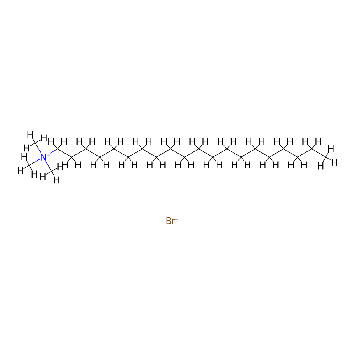 1-Eicosanaminium, N,N,N-trimethyl-, bromide (1:1) molecular structure, CAS 7342-61-2