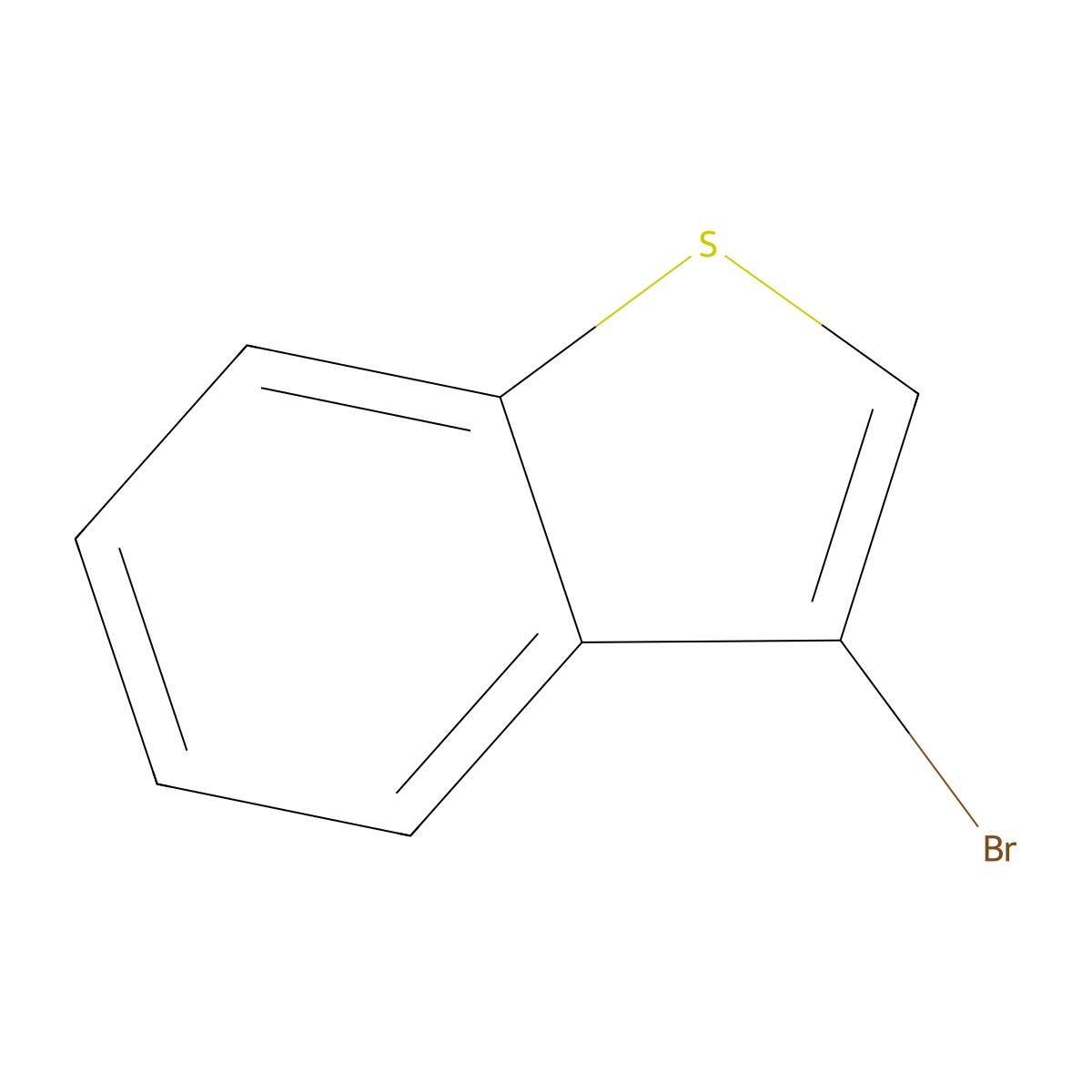 Benzo(b)thiophene, 3-bromo- molecular structure, CAS 7342-82-7