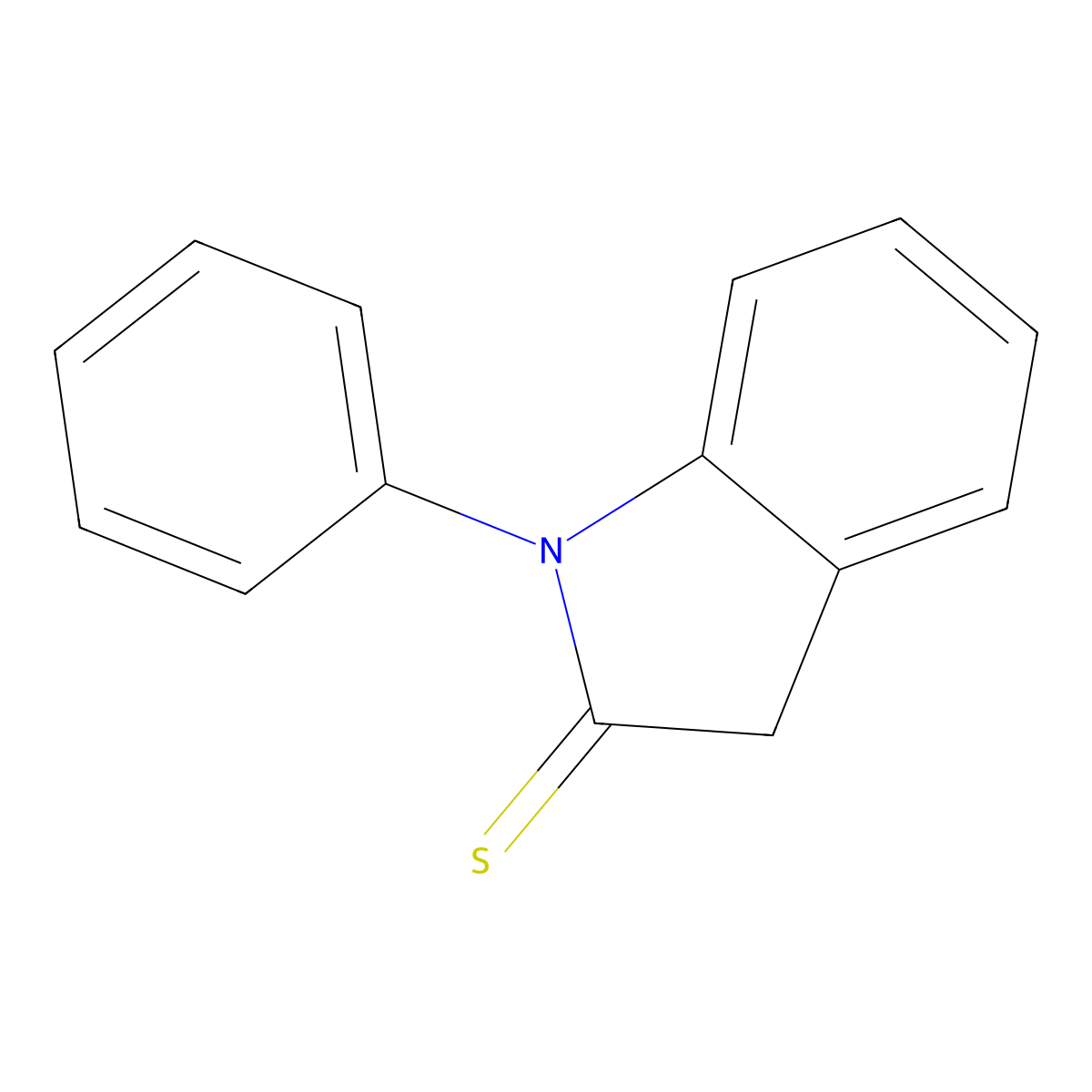 1-Phenylindoline-2-thione molecular structure, CAS 73425-20-4