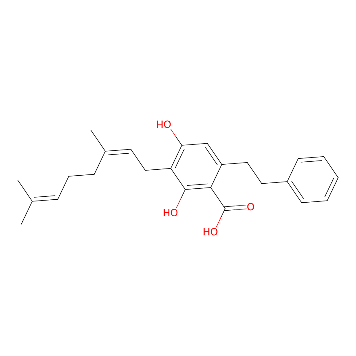 Amorfrutin 4 molecular structure, CAS 73436-04-1