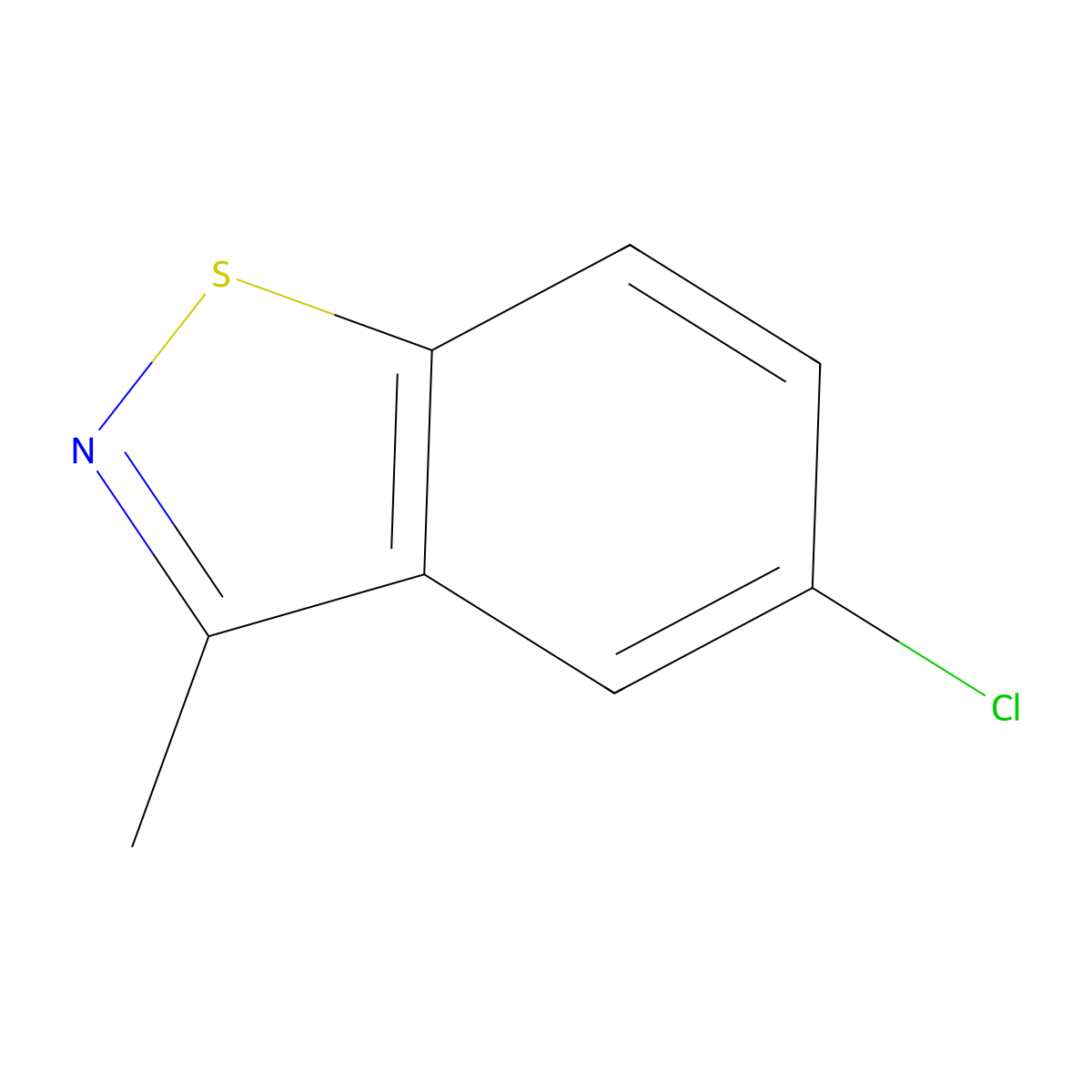 5-Chloro-3-methyl-1,2-benzothiazole molecular structure, CAS 73437-05-5