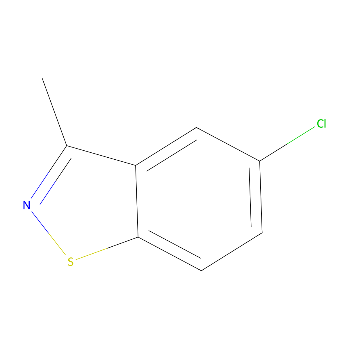 5-Chloro-3-methyl-1,2-benzothiazole molecular structure, CAS 73437-05-5