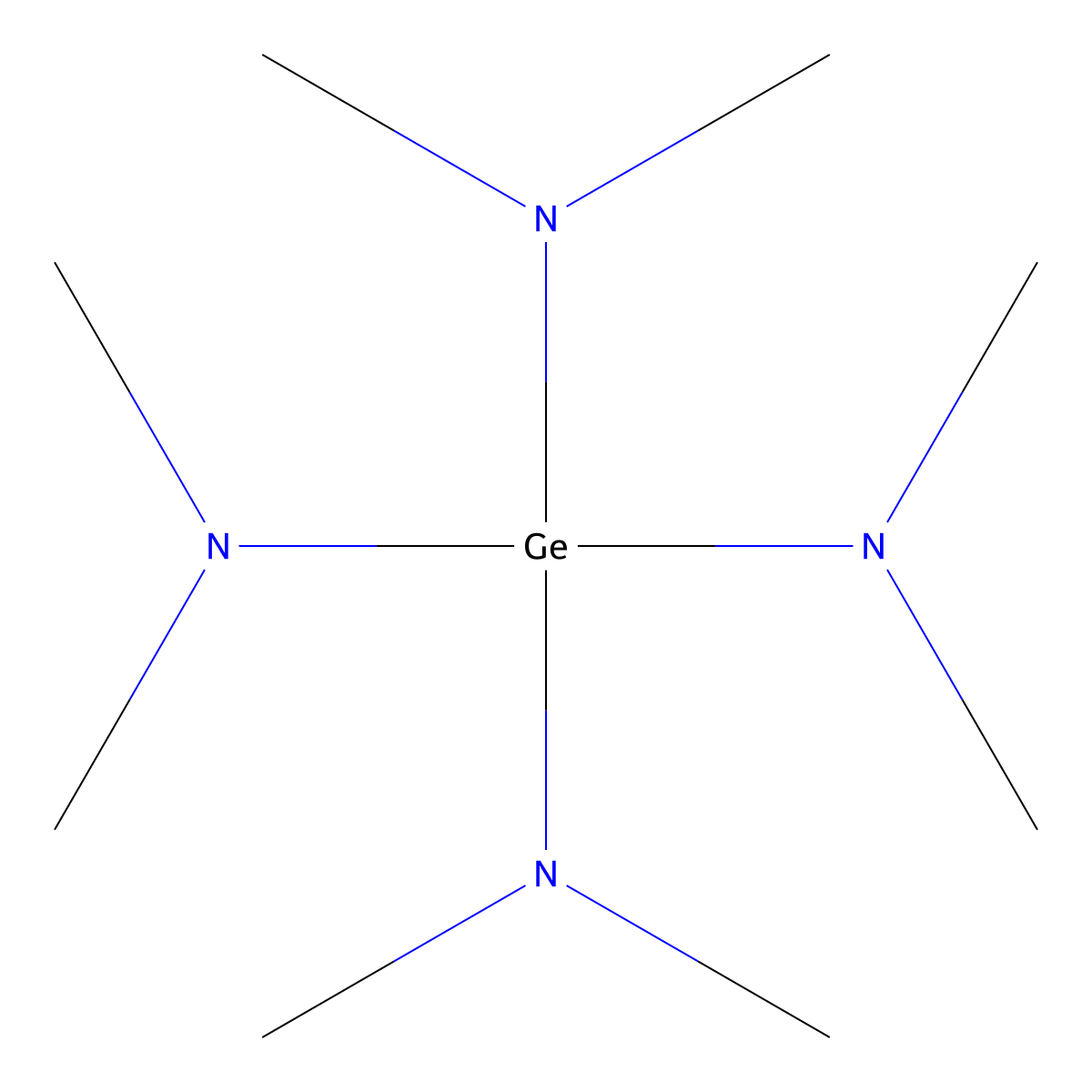 N,N,N',N',N'',N'',N''',N'''-Octamethylgermanetetramine molecular structure, CAS 7344-40-3