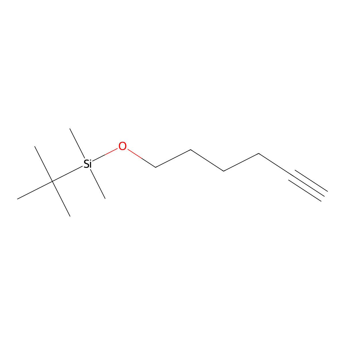 6-(t-Butyldimethylsilyloxy)-1-hexyne molecular structure, CAS 73448-13-2