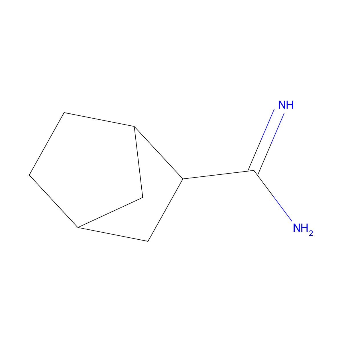 Bicyclo[2.2.1]heptane-2-carboximidamide molecular structure, CAS 734480-90-1