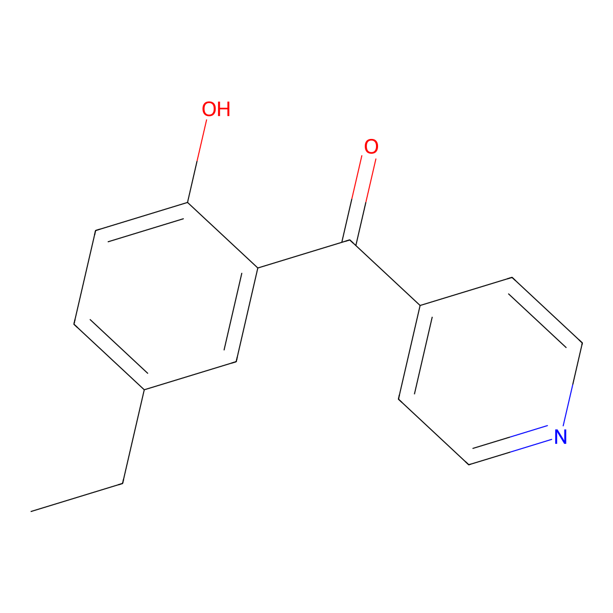 Methanone,(5-ethyl-2-hydroxyphenyl)-4-pyridinyl- molecular structure, CAS 734498-48-7