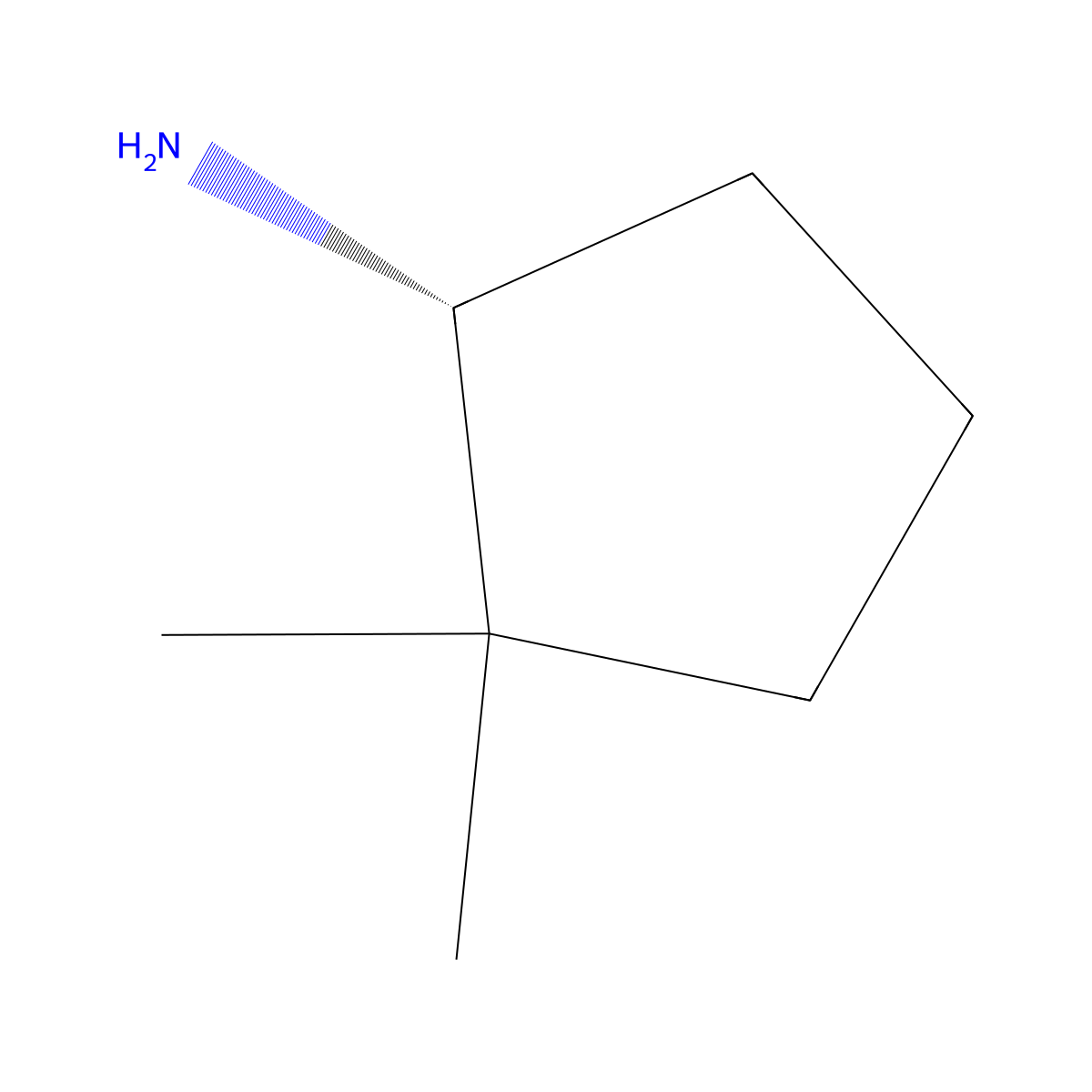 (1R)-2,2-dimethylcyclopentan-1-amine molecular structure, CAS 734513-19-0