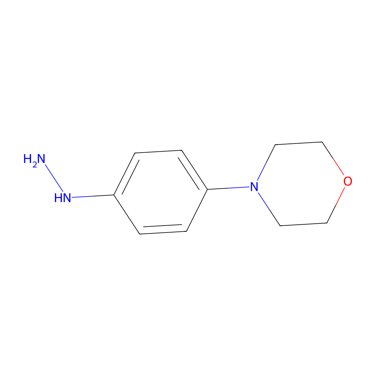 4-(4-Hydrazinylphenyl)morpholine molecular structure, CAS 734529-79-4