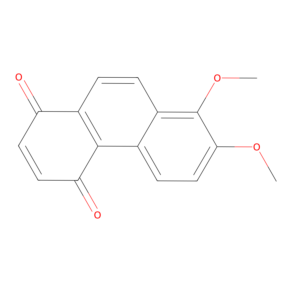 7,8-Dimethoxyphenanthrene-1,4-dione molecular structure, CAS 73453-73-3