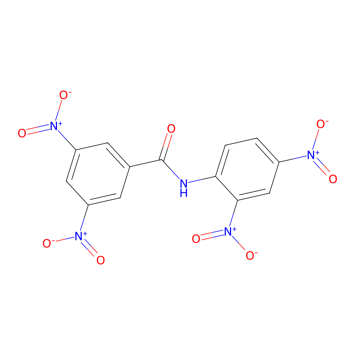 2',3,4',5-Tetranitrobenzanilide molecular structure, CAS 73454-97-4