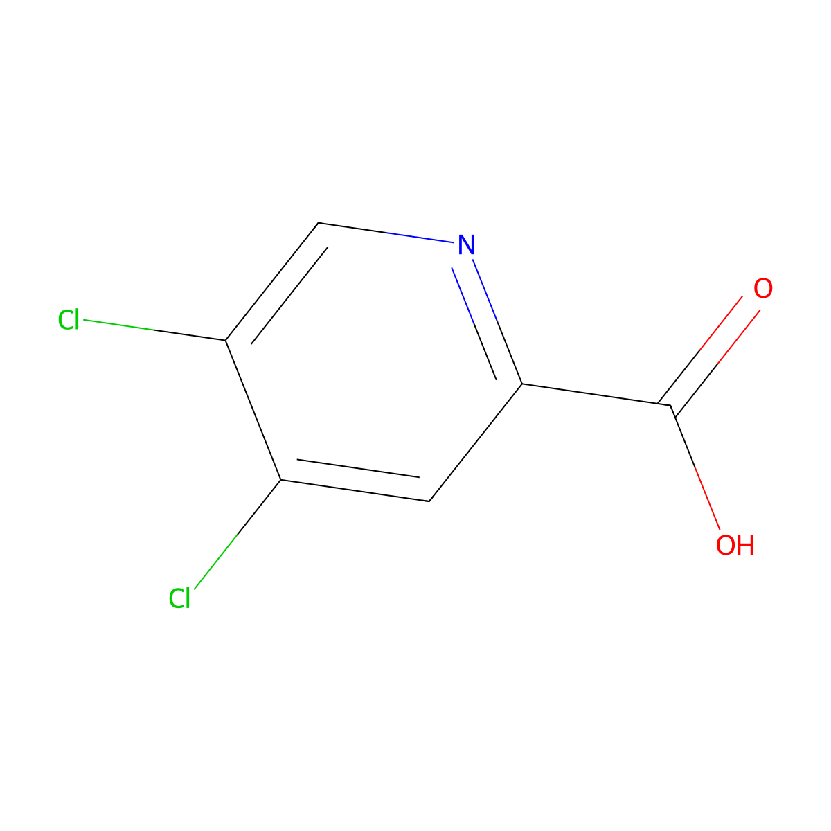 4,5-Dichloropicolinic acid molecular structure, CAS 73455-13-7