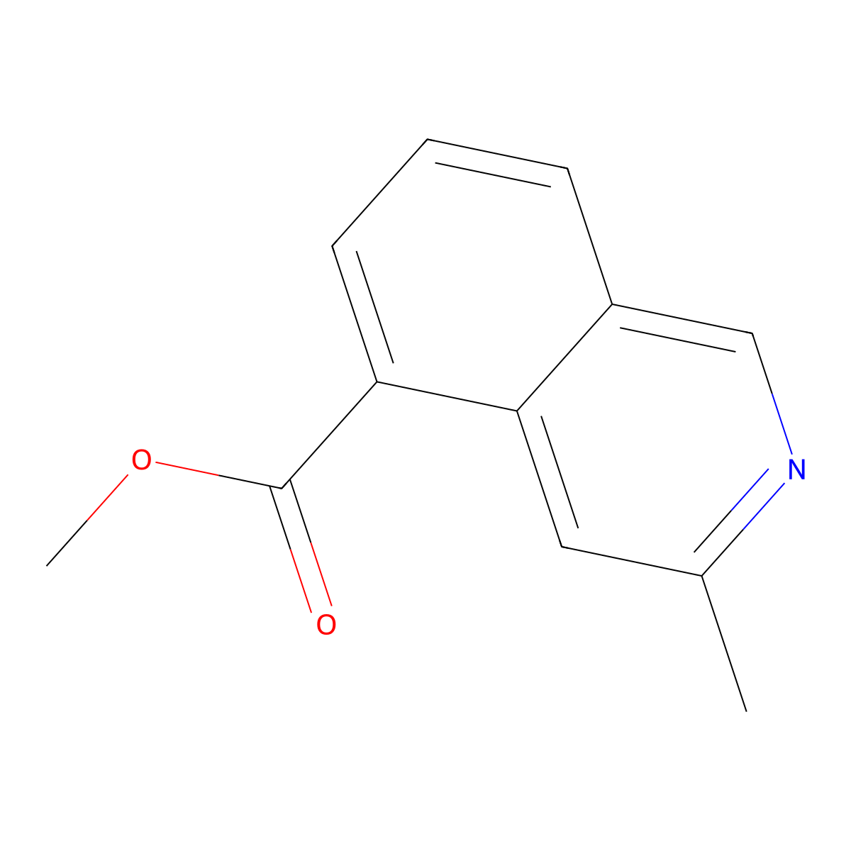 Methyl 3-methylisoquinoline-5-carboxylate molecular structure, CAS 73459-97-9