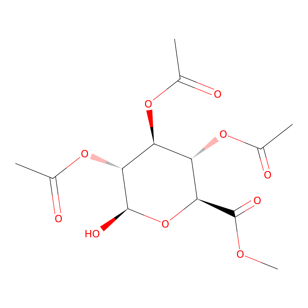 2,3,4-Tri-O-acetyl-beta-D-glucuronic acid methyl ester molecular structure, CAS 73464-50-3