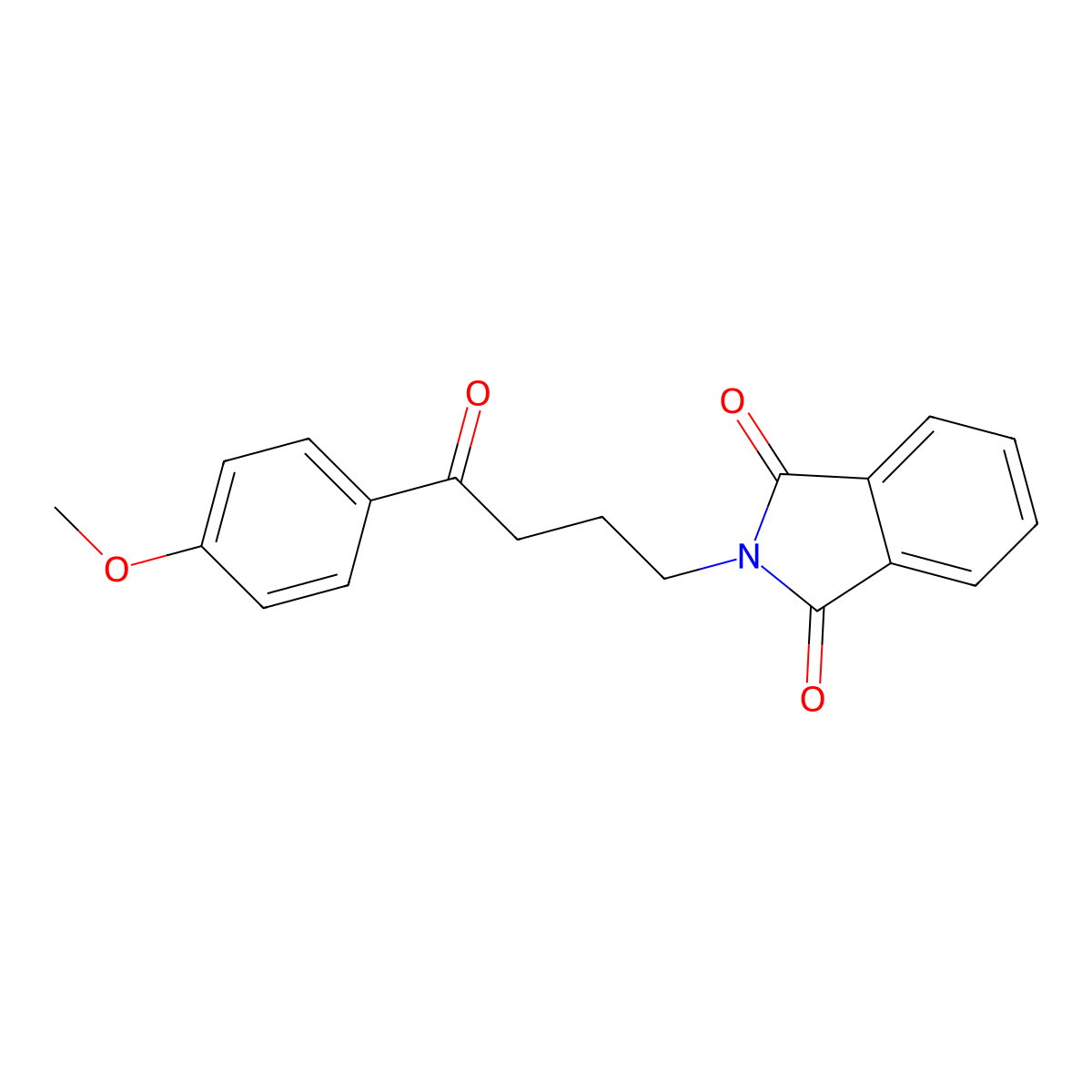 2-[4-(4-Methoxyphenyl)-4-oxobutyl]-1H-isoindole-1,3(2H)-dione molecular structure, CAS 7347-70-8