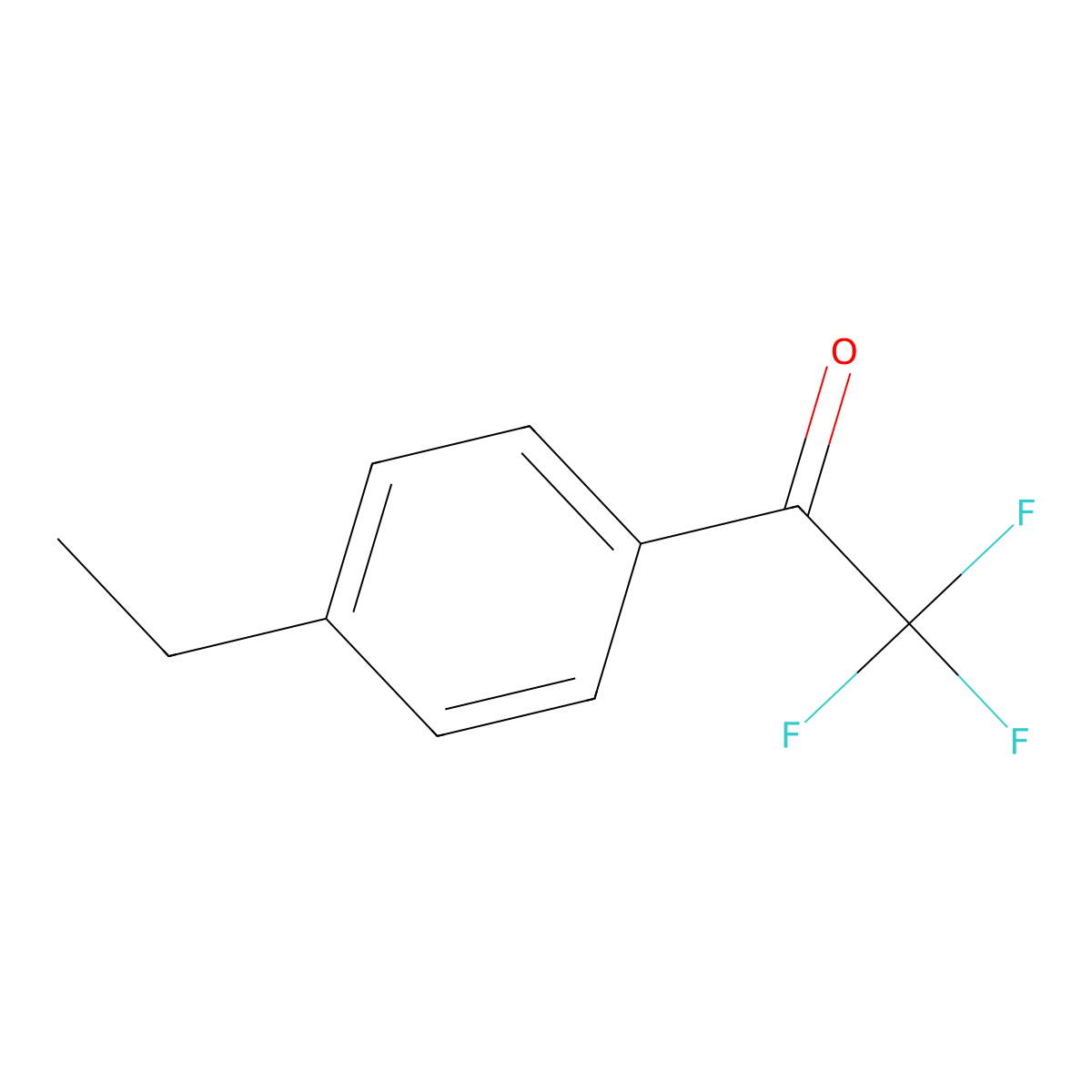4'-Ethyl-2,2,2-trifluoroacetophenone molecular structure, CAS 73471-96-2