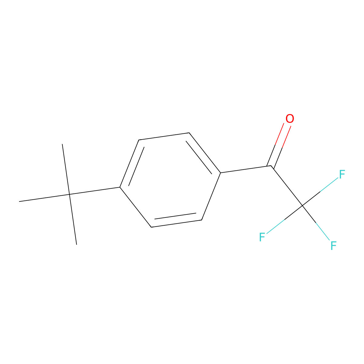 4'-tert-Butyl-2,2,2-trifluoroacetophenone molecular structure, CAS 73471-97-3