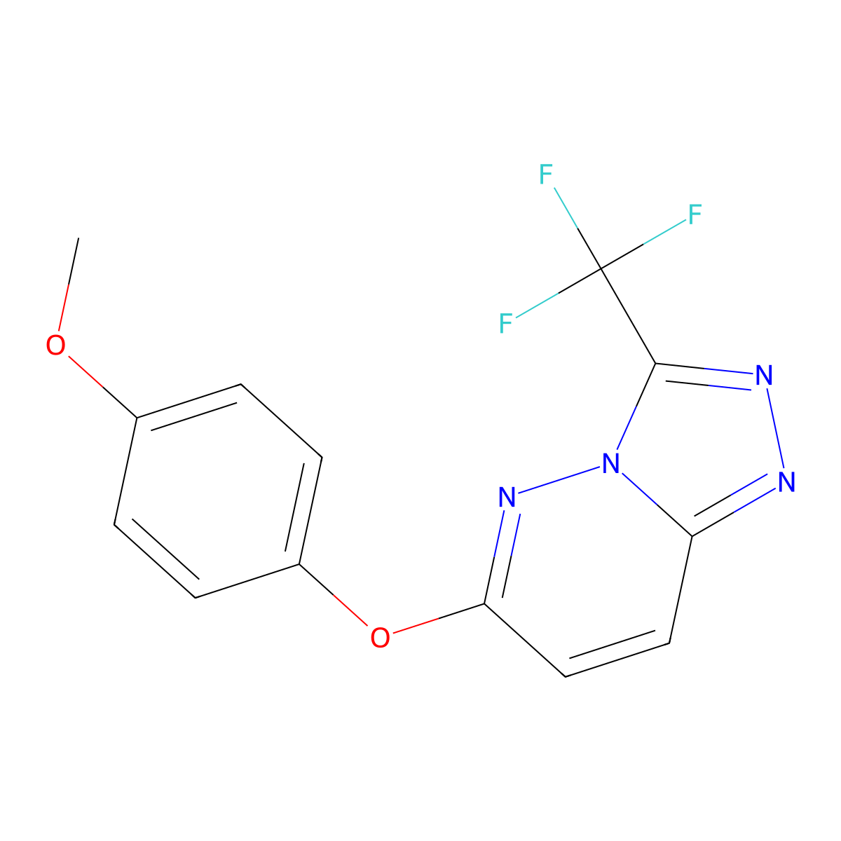 6-(4-Methoxyphenoxy)-3-(trifluoromethyl)-[1,2,4]triazolo[4,3-b]pyridazine molecular structure, CAS 73474-78-9
