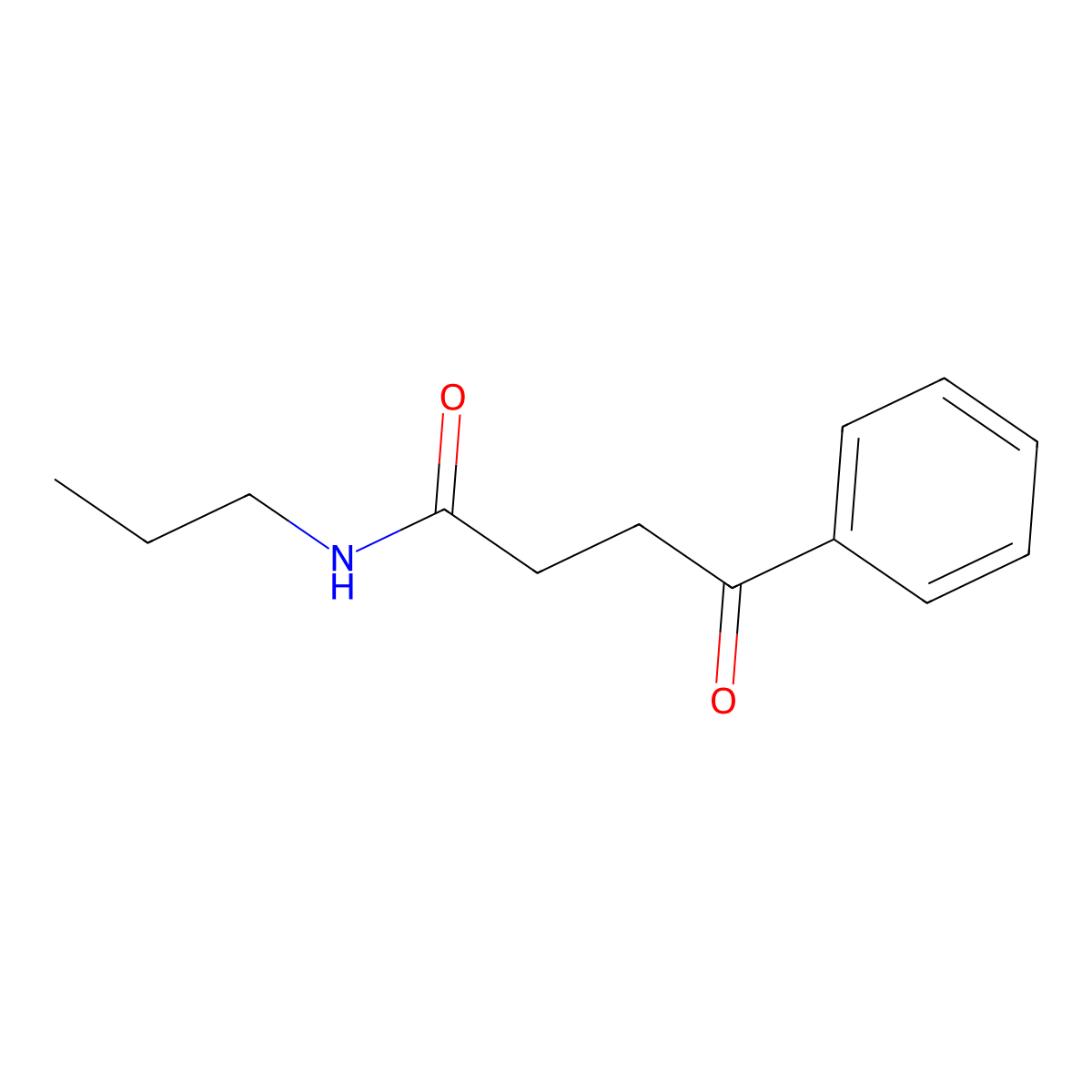 4-oxo-4-phenyl-N-propylbutanamide molecular structure, CAS 73477-16-4