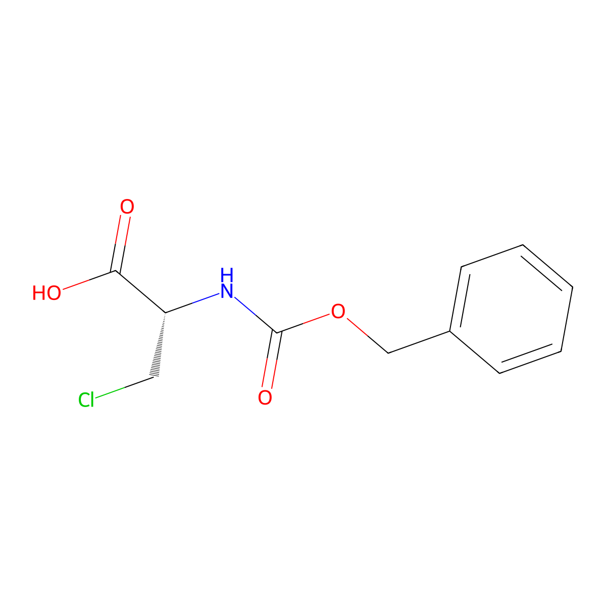 (2S)-2-{[(benzyloxy)carbonyl]amino}-3-chloropropanoic acid molecular structure, CAS 73491-16-4