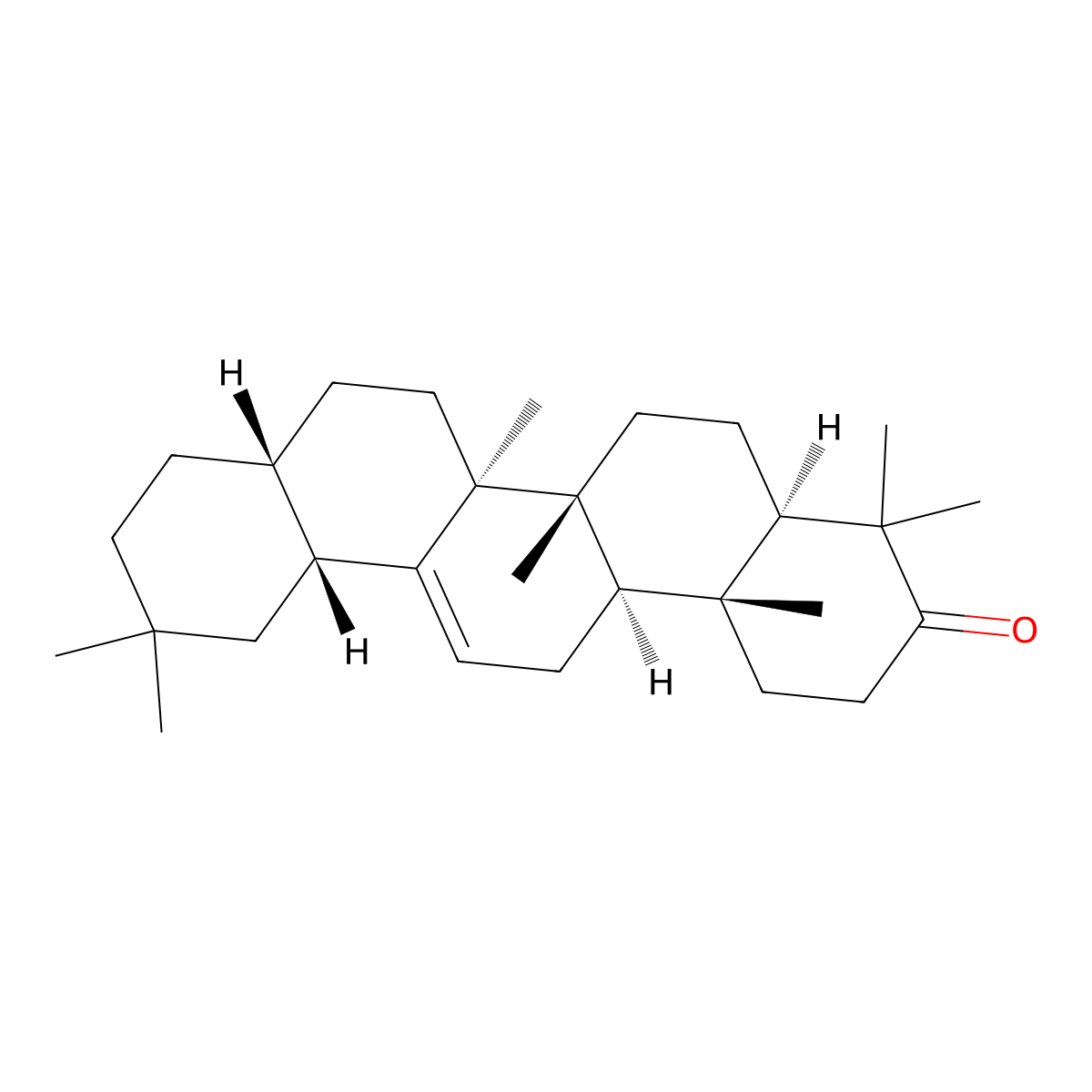 28-Demethyl-beta-amyrone molecular structure, CAS 73493-60-4