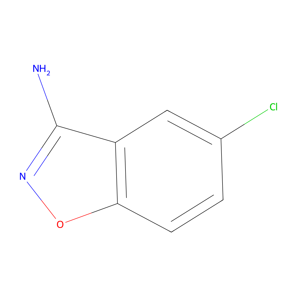 5-Chloro-1,2-benzoxazol-3-amine molecular structure, CAS 73498-24-5